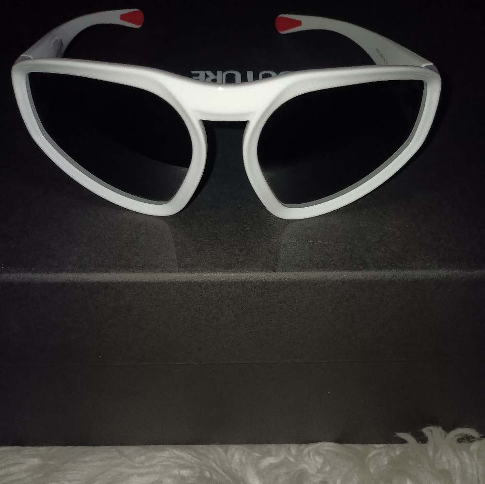 Men's Moncler White Frame Sunglasses